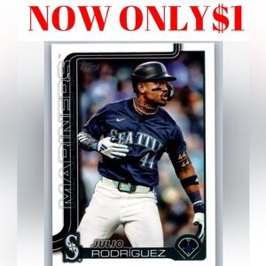 Julio Rodriguez 2025 Topps Seattle Mariners Baseball Card